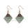 Amazing Natural Rainbow Raw Fluorite Dangling Earrings